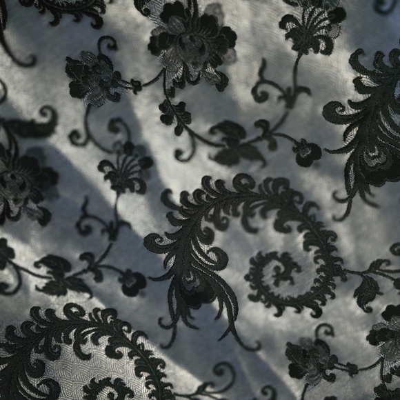 R&M RICHARDS Womens Grey Black Sequined Lace Jacket Plus 24W - Picture 8 of 10